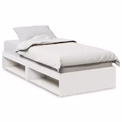 vidaXL Day Bed with Mattress Bedroom Sofa Bed Couch Guest Bed Solid Wood Pine - white, 100 x 200 cm