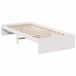vidaXL Day Bed with Mattress Bedroom Sofa Bed Couch Guest Bed Solid Wood Pine - white, 100 x 200 cm - Additional view 6