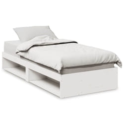 vidaXL Day Bed with Mattress Bedroom Sofa Bed Couch Guest Bed Solid Wood Pine - white, 90 x 200 cm