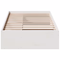 vidaXL Day Bed with Mattress Bedroom Sofa Bed Couch Guest Bed Solid Wood Pine - white, 80 x 200 cm - Additional view 4