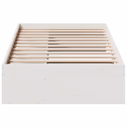 vidaXL Day Bed with Mattress Bedroom Sofa Bed Couch Guest Bed Solid Wood Pine - white, 75 x 190 cm - Additional view 4