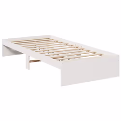 vidaXL Day Bed with Mattress Bedroom Sofa Bed Couch Guest Bed Solid Wood Pine - white, 75 x 190 cm - Additional view 6