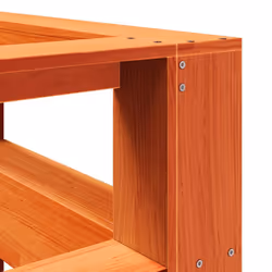 vidaXL Bookcase Headboard Bedroom Back Headboard L-Shaped Solid Wood Pine - wax brown, 168.5 x 218.5 x 80 cm - Additional view 6