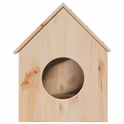 vidaXL Cat House White 41x50x50 cm Solid Wood Pine cat house indoor - natural