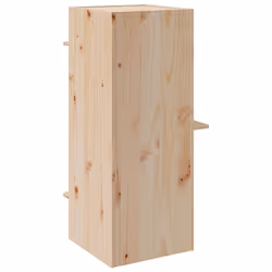 vidaXL Cat House 43x43x90 cm Solid Wood Pine cat house indoor cat furniture - wine red