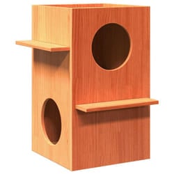 vidaXL Cat House White 43x43x60 cm Solid Wood Pine cat house indoor - cream