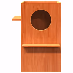 vidaXL Cat House White 43x43x60 cm Solid Wood Pine cat house indoor - cream