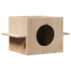 vidaXL Cat House Kitten Tower Cat Furniture Cat Play Center Solid Wood Pine - cloud grey
