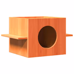 vidaXL Cat House Kitten Tower Cat Furniture Cat Play Center Solid Wood Pine - dark grey