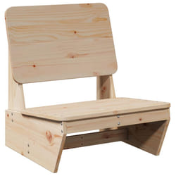 vidaXL Garden Chairs Outdoor Chair Picnic Chair Patio Seating Solid Wood Pine - natural, 1 pcs