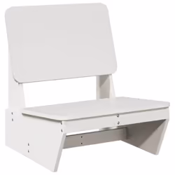 vidaXL Garden Chairs Outdoor Chair Picnic Chair Patio Seating Solid Wood Pine - white, 1 pcs