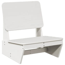 vidaXL Garden Chairs Outdoor Chair Picnic Chair Patio Seating Solid Wood Pine - white, 1 pcs