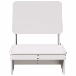 vidaXL Garden Chairs Outdoor Chair Picnic Chair Patio Seating Solid Wood Pine - white, 1 pcs