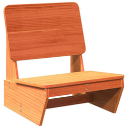vidaXL Garden Chairs Outdoor Chair Picnic Chair Patio Seating Solid Wood Pine - wax brown, 1 pcs