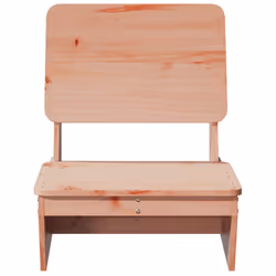 vidaXL Garden Chairs Outdoor Chair Picnic Chair Patio Seating Solid Wood Pine - natural, 1 pcs