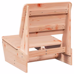 vidaXL Garden Chairs Outdoor Chair Picnic Chair Patio Seating Solid Wood Pine - natural, 1 pcs - Additional view 4