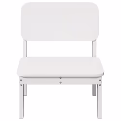 VidaXL 859318 outdoor chair Terrace Pinewood White