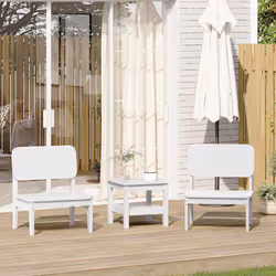 VidaXL 859323 outdoor chair Terrace Pinewood White