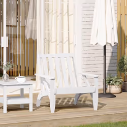 VidaXL 859328 outdoor chair Terrace Pinewood White