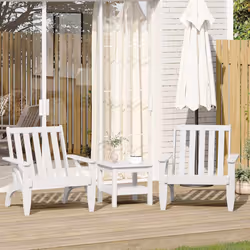 VidaXL 859333 outdoor chair Terrace Pinewood White