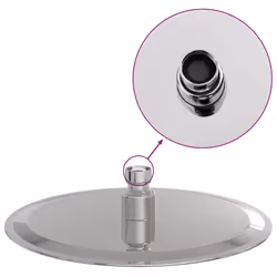 vidaXL Rain Shower Head Stainless Steel 304 20 cm Round rain shower head - Additional view 9