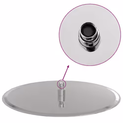 vidaXL Rain Shower Head Stainless Steel Rectangular Bathroom Unit Multi Sizes - 40 cm - Additional view 9