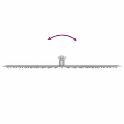 vidaXL Rain Shower Head Stainless Steel Rectangular Bathroom Unit Multi Sizes - 50 cm - Additional view 7