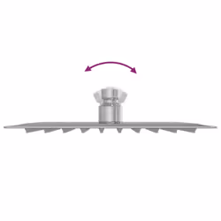 vidaXL Rain Shower Head Stainless Steel Rectangular Bathroom Unit Multi Sizes - 20 x 20 cm - Additional view 7