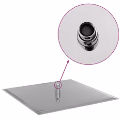 vidaXL Rain Shower Head Stainless Steel Rectangular Bathroom Unit Multi Sizes - 40 x 40 cm - Additional view 9