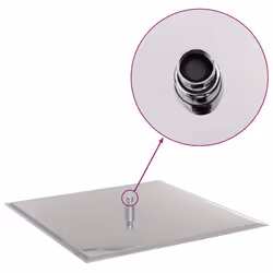 vidaXL Rain Shower Head Stainless Steel Rectangular Bathroom Unit Multi Sizes - 50 x 50 cm - Additional view 9