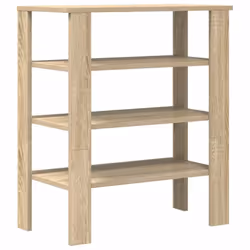 vidaXL Shoe Rack Old Wood 61x32x105 cm Engineered Wood shoe storage shoe shelf - sonoma oak, 70 cm - Additional view 5