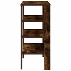 vidaXL Shoe Rack Old Wood 61x32x105 cm Engineered Wood shoe storage shoe shelf - smoked oak, 70 cm - Additional view 4