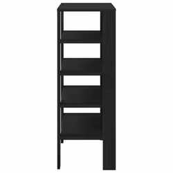 vidaXL Shoe Rack Old Wood 61x32x105 cm Engineered Wood shoe storage shoe shelf - black, 87.5 cm - Additional view 4