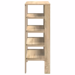 vidaXL Shoe Rack Old Wood 61x32x105 cm Engineered Wood shoe storage shoe shelf - sonoma oak, 87.5 cm - Additional view 4