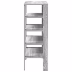 vidaXL Shoe Rack Old Wood 61x32x105 cm Engineered Wood shoe storage shoe shelf - grey sonoma, 87.5 cm - Additional view 4