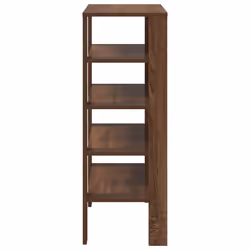 vidaXL Shoe Rack Old Wood 61x32x105 cm Engineered Wood shoe storage shoe shelf - brown oak, 87.5 cm - Additional view 4