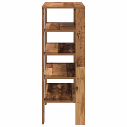 vidaXL Shoe Rack Old Wood 61x32x105 cm Engineered Wood shoe storage shoe shelf - old wood, 87.5 cm - Additional view 4