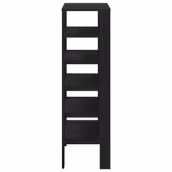 vidaXL Shoe Rack Old Wood 61x32x105 cm Engineered Wood shoe storage shoe shelf - black, 105 cm - Additional view 4