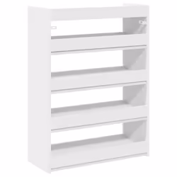 vidaXL Shoe Rack Shoe Cabinet Shoe Storage Shelf Hall Cupboard Engineered Wood - white, 81 cm/ 60 cm - Additional view 2