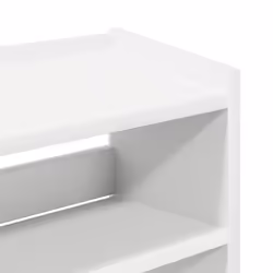 vidaXL Shoe Rack Shoe Cabinet Shoe Storage Shelf Hall Cupboard Engineered Wood - white, 81 cm/ 60 cm - Additional view 8