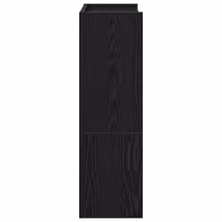 vidaXL Shoe Rack Shoe Cabinet Shoe Storage Shelf Hall Cupboard Engineered Wood - black, 81 cm/ 60 cm - Additional view 5