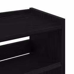 vidaXL Shoe Rack Shoe Cabinet Shoe Storage Shelf Hall Cupboard Engineered Wood - black, 81 cm/ 60 cm - Additional view 7
