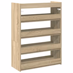 vidaXL Shoe Rack Shoe Cabinet Shoe Storage Shelf Hall Cupboard Engineered Wood - sonoma oak, 81 cm/ 60 cm - Additional view 6