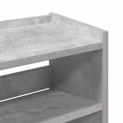 vidaXL Shoe Rack Shoe Cabinet Shoe Storage Shelf Hall Cupboard Engineered Wood - concrete grey, 81 cm/ 60 cm - Additional view 7