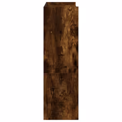 vidaXL Shoe Rack Shoe Cabinet Shoe Storage Shelf Hall Cupboard Engineered Wood - smoked oak, 81 cm/ 60 cm - Additional view 5