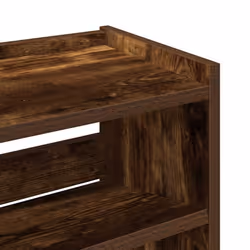vidaXL Shoe Rack Shoe Cabinet Shoe Storage Shelf Hall Cupboard Engineered Wood - smoked oak, 81 cm/ 60 cm - Additional view 7