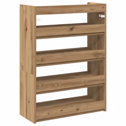 vidaXL Shoe Rack Shoe Cabinet Shoe Storage Shelf Hall Cupboard Engineered Wood - artisan oak, 81 cm/ 60 cm - Additional view 6