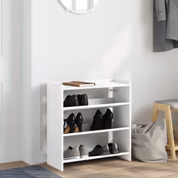 vidaXL Shoe Rack Shoe Cabinet Shoe Storage Shelf Hall Cupboard Engineered Wood - white, 62 cm/ 60 cm - Additional view 2