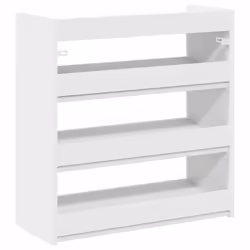 vidaXL Shoe Rack Shoe Cabinet Shoe Storage Shelf Hall Cupboard Engineered Wood - white, 62 cm/ 60 cm - Additional view 5