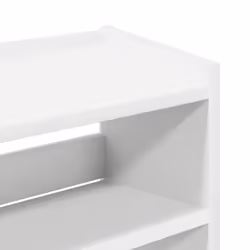 vidaXL Shoe Rack Shoe Cabinet Shoe Storage Shelf Hall Cupboard Engineered Wood - white, 62 cm/ 60 cm - Additional view 6